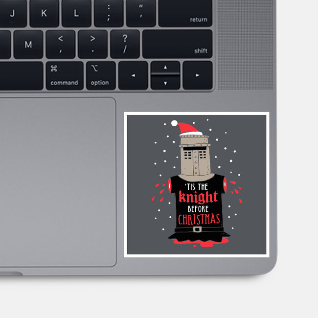 Christmas Knight-none glossy sticker-DinoMike