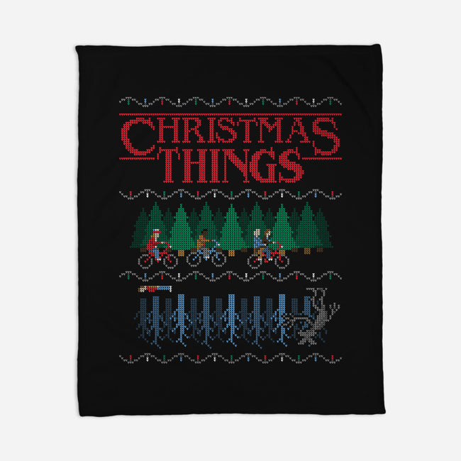 Christmas Things-none fleece blanket-MJ
