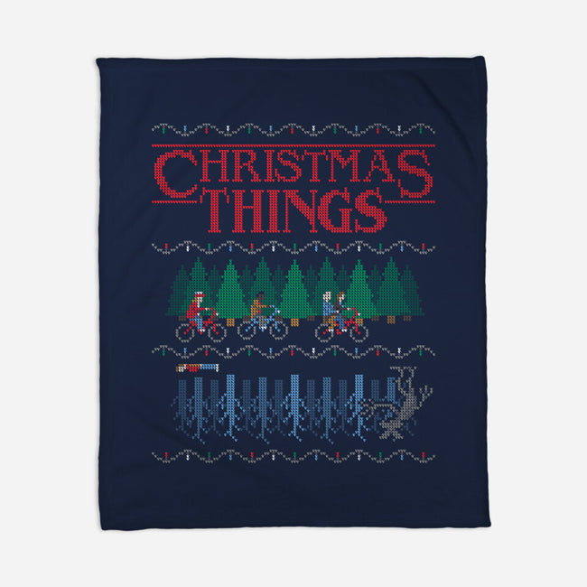 Christmas Things-none fleece blanket-MJ