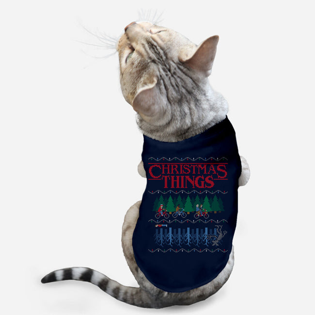 Christmas Things-cat basic pet tank-MJ