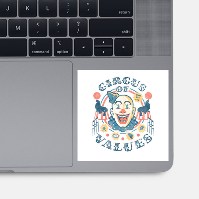 Circus of Values-none glossy sticker-Beware_1984