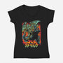 Clash of Gods Revisited-womens v-neck tee-Melee_Ninja