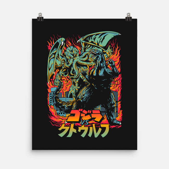 Clash of Gods Revisited-none matte poster-Melee_Ninja