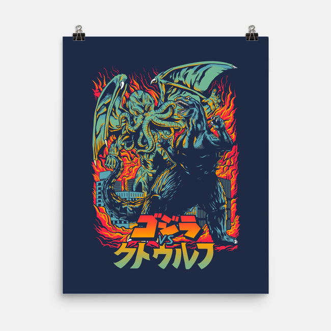 Clash of Gods Revisited-none matte poster-Melee_Ninja