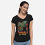 Clash of Gods Revisited-womens v-neck tee-Melee_Ninja