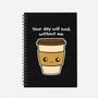 Coffee Addict-none dot grid notebook-dudey300