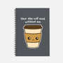 Coffee Addict-none dot grid notebook-dudey300