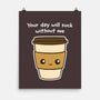 Coffee Addict-none matte poster-dudey300