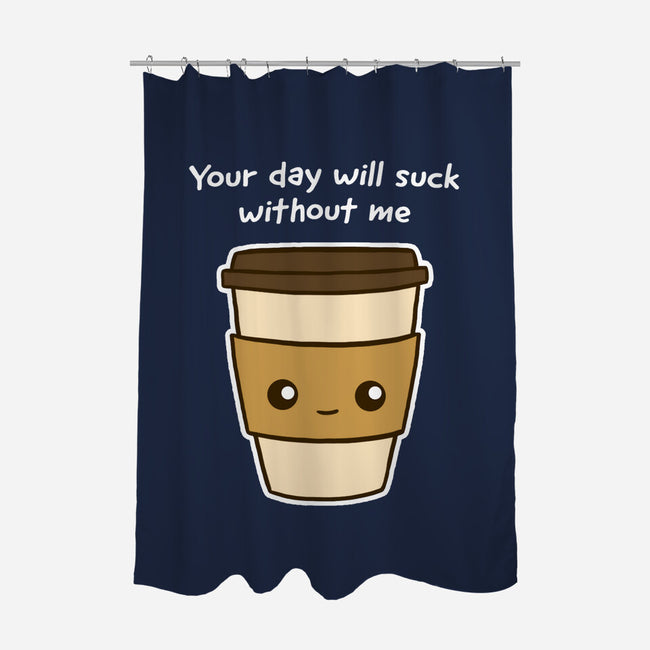 Coffee Addict-none polyester shower curtain-dudey300