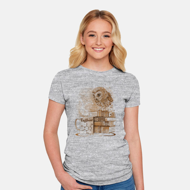 Coffee Obsessed-womens fitted tee-DrMonekers