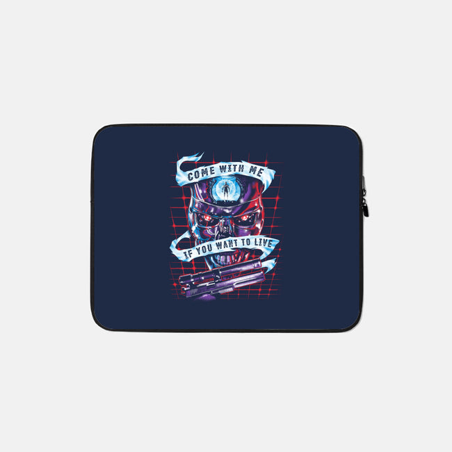 Come With Me, If You Want to Live-none zippered laptop sleeve-zerobriant