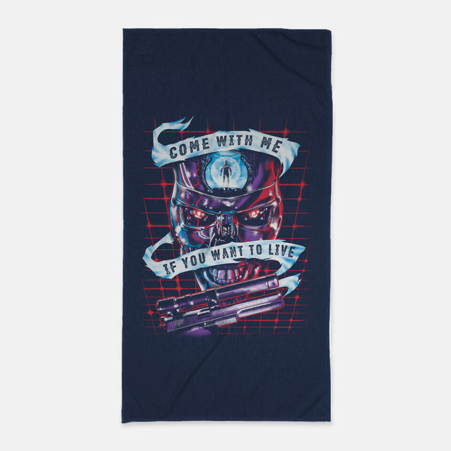 Come With Me, If You Want to Live-none beach towel-zerobriant