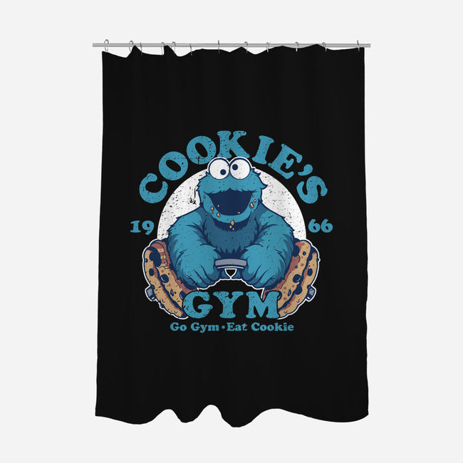 Cookies Gym-none polyester shower curtain-KindaCreative