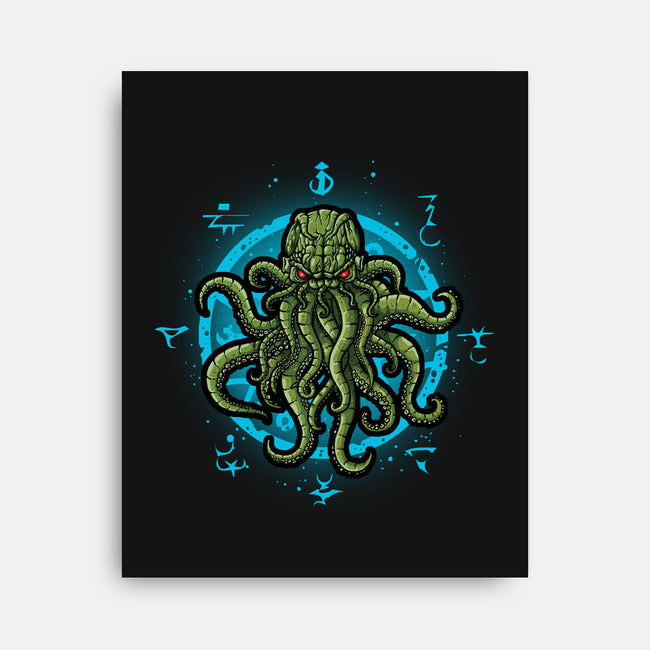 Cosmic Symbology-none stretched canvas-Letter_Q