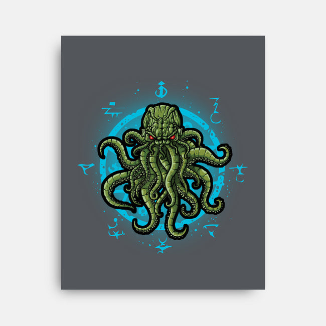 Cosmic Symbology-none stretched canvas-Letter_Q