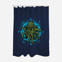 Cosmic Symbology-none polyester shower curtain-Letter_Q