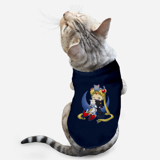 Crazy Moon Cat Lady-cat basic pet tank-DoOomcat