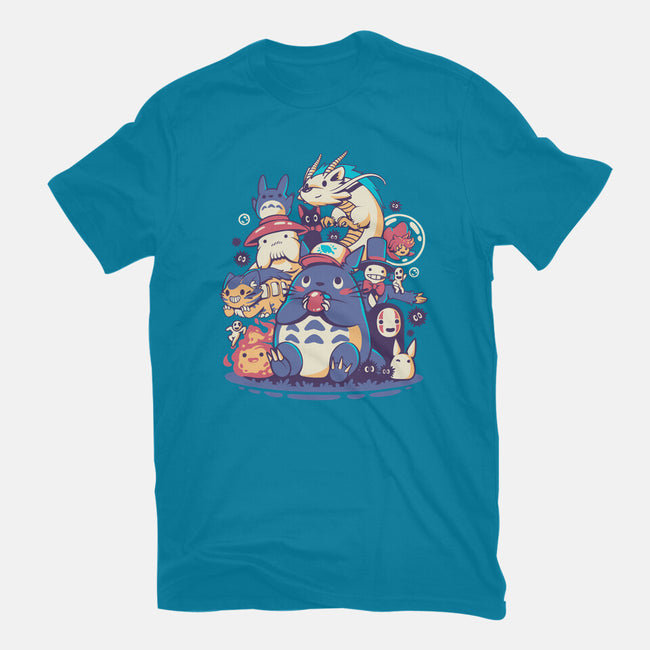 Creatures, Spirits & Friends-unisex basic tee-ilustrata