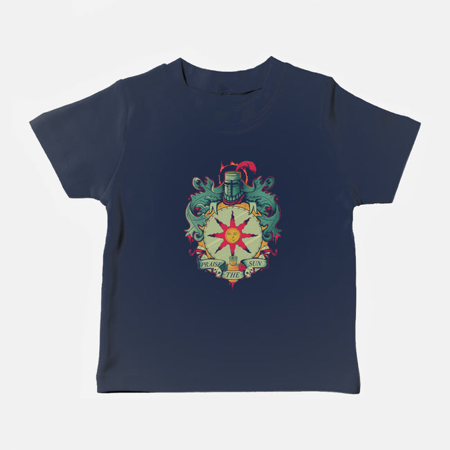 Crest of the Sun-baby basic tee-Typhoonic