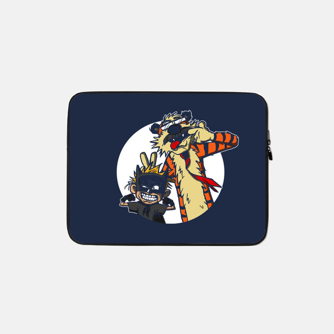 Crime Fighting Pals-none zippered laptop sleeve-AndreusD