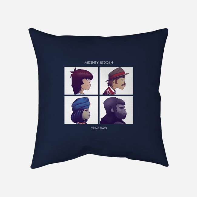 Crimp Days-none removable cover throw pillow-KindaCreative