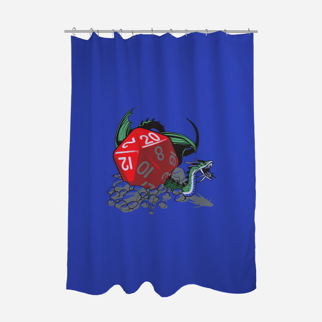 Critical Hit-none polyester shower curtain-Adams Pinto