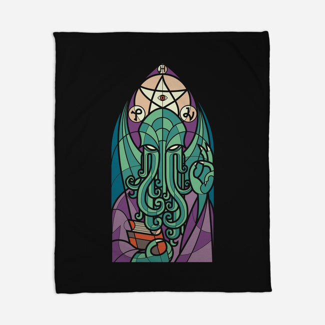 Cthulhu's Church-none fleece blanket-spike00