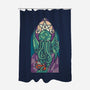 Cthulhu's Church-none polyester shower curtain-spike00