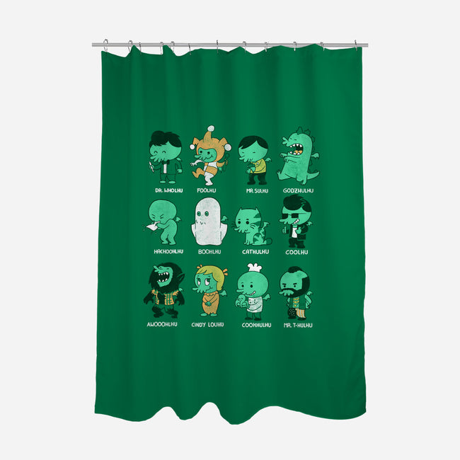 Cthul-Who?-none polyester shower curtain-queenmob