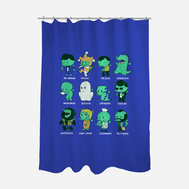 Cthul-Who?-none polyester shower curtain-queenmob