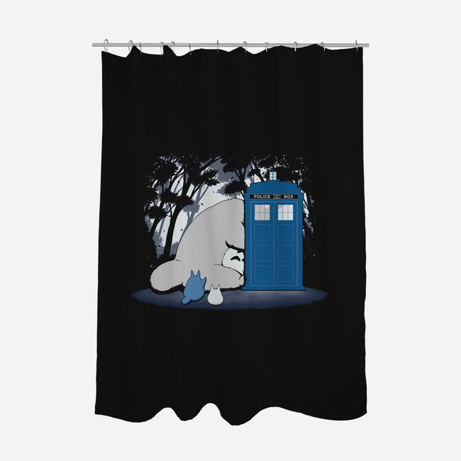 Curious Forest Spirits-none polyester shower curtain-pigboom
