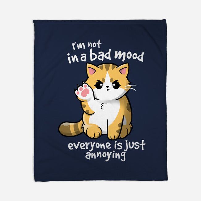 Bad Mood-none fleece blanket-NemiMakeit