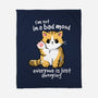 Bad Mood-none fleece blanket-NemiMakeit