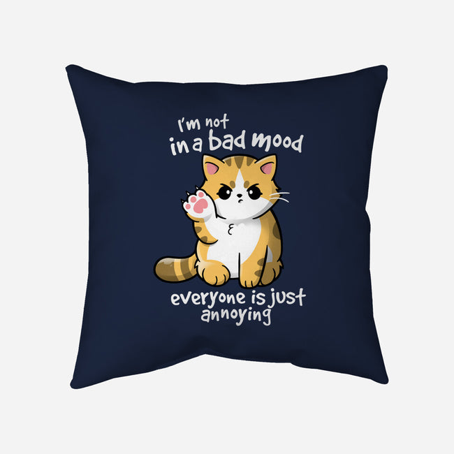 Bad Mood-none removable cover throw pillow-NemiMakeit