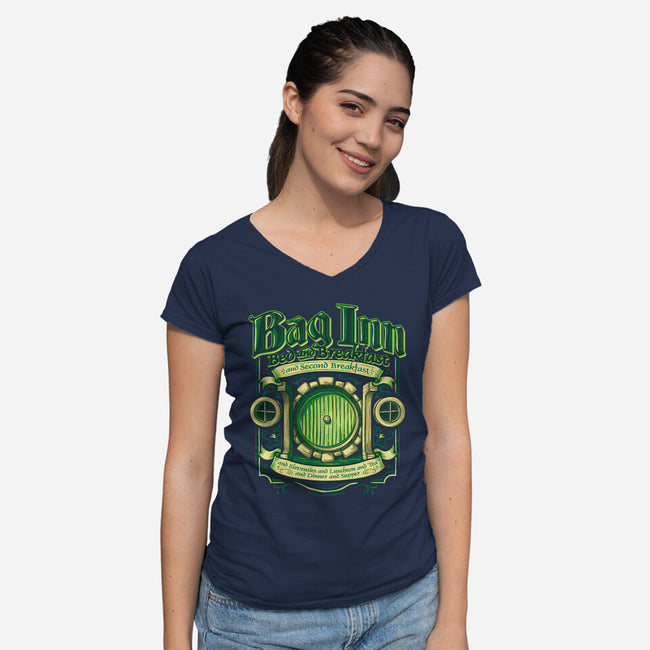 Bag Inn-womens v-neck tee-tjost