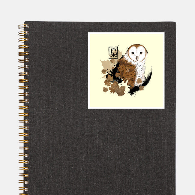 Barn Owl-none glossy sticker-xMorfina