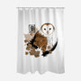 Barn Owl-none polyester shower curtain-xMorfina