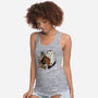 Barn Owl-womens racerback tank-xMorfina