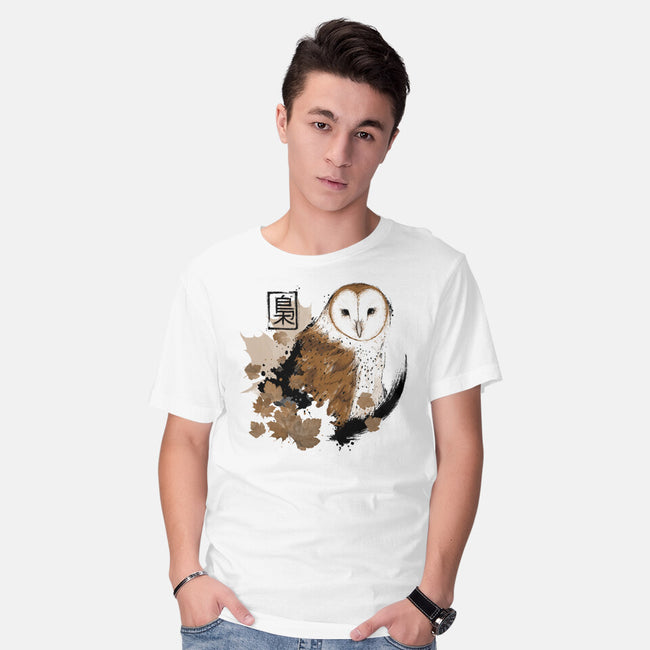 Barn Owl-mens basic tee-xMorfina