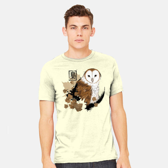 Barn Owl-mens heavyweight tee-xMorfina