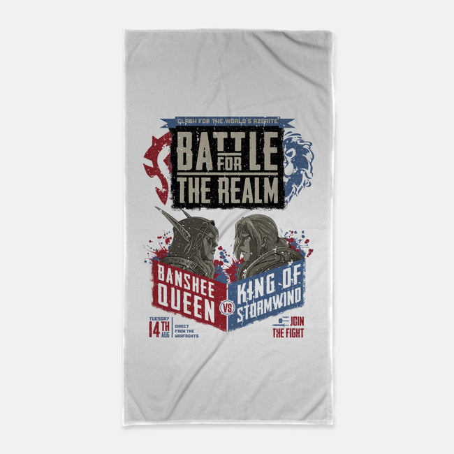 Battle for the Realm-none beach towel-KatHaynes