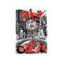 Battle in Neo-Tokyo-womens fitted tee-DrMonekers
