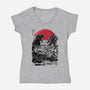 Battle of the Ages-womens v-neck tee-DrMonekers