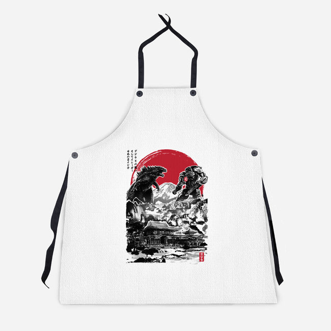 Battle of the Ages-unisex kitchen apron-DrMonekers