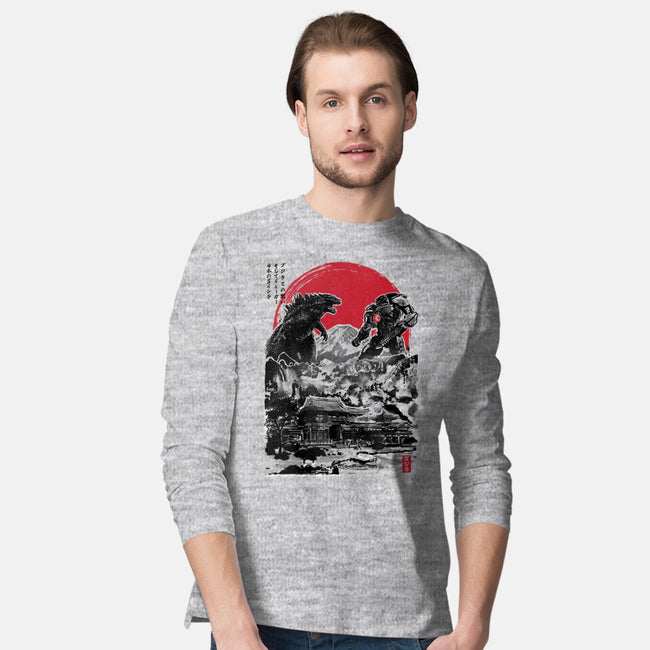 Battle of the Ages-mens long sleeved tee-DrMonekers
