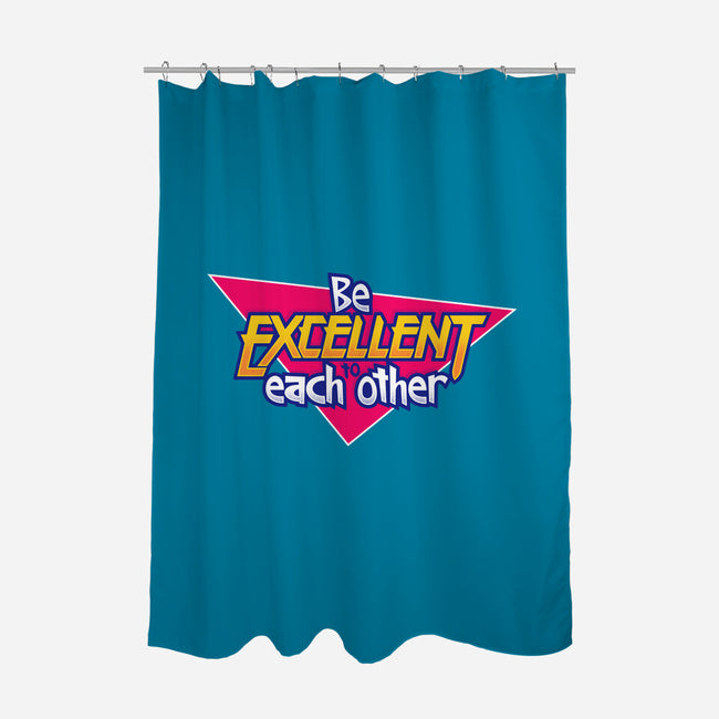Be Excellent to Each Other-none polyester shower curtain-adho1982