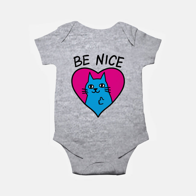 BE NICE-baby basic onesie-hislla