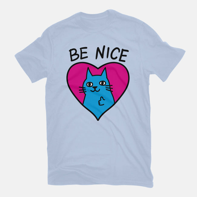 BE NICE-mens basic tee-hislla