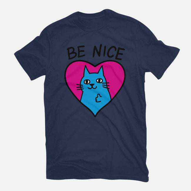 BE NICE-mens basic tee-hislla