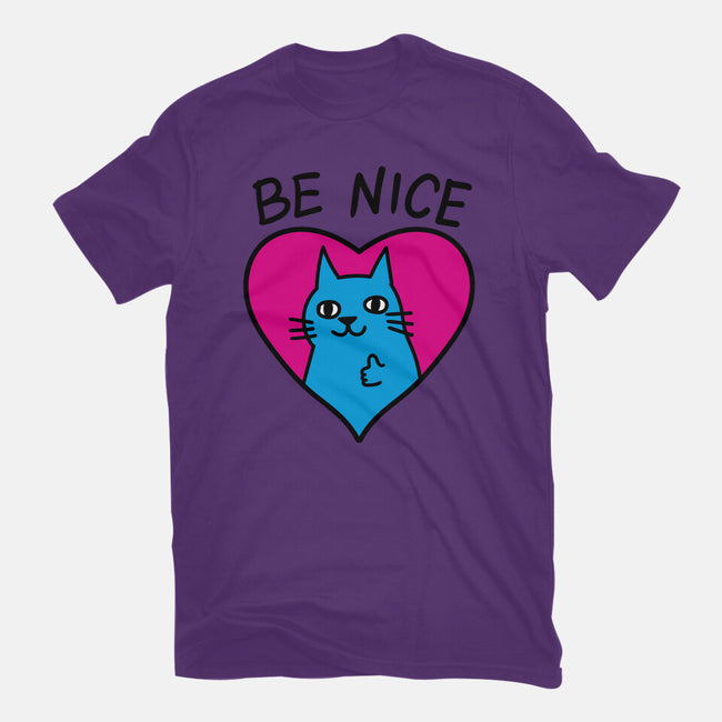 BE NICE-mens basic tee-hislla